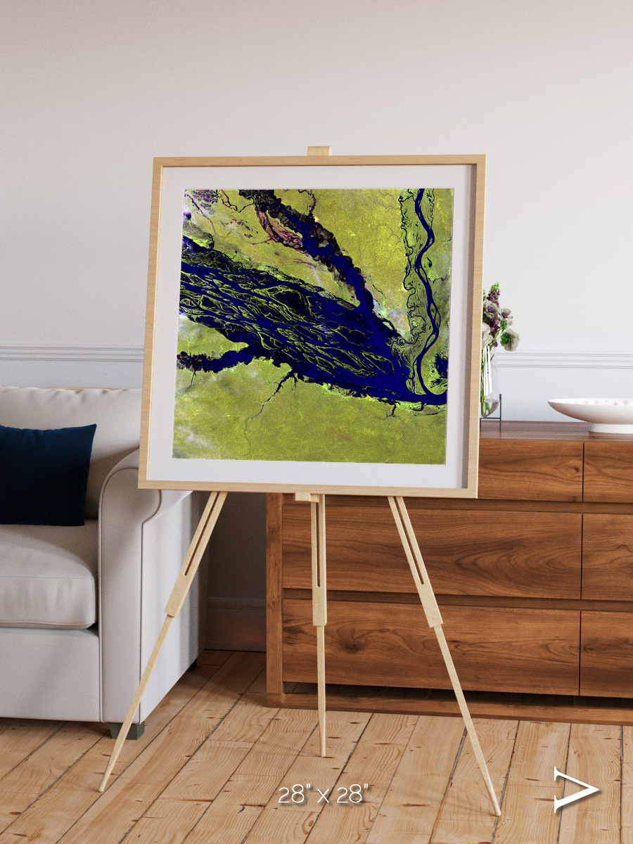 Painted Archipelago, Jau Park Framed & Mounted Print