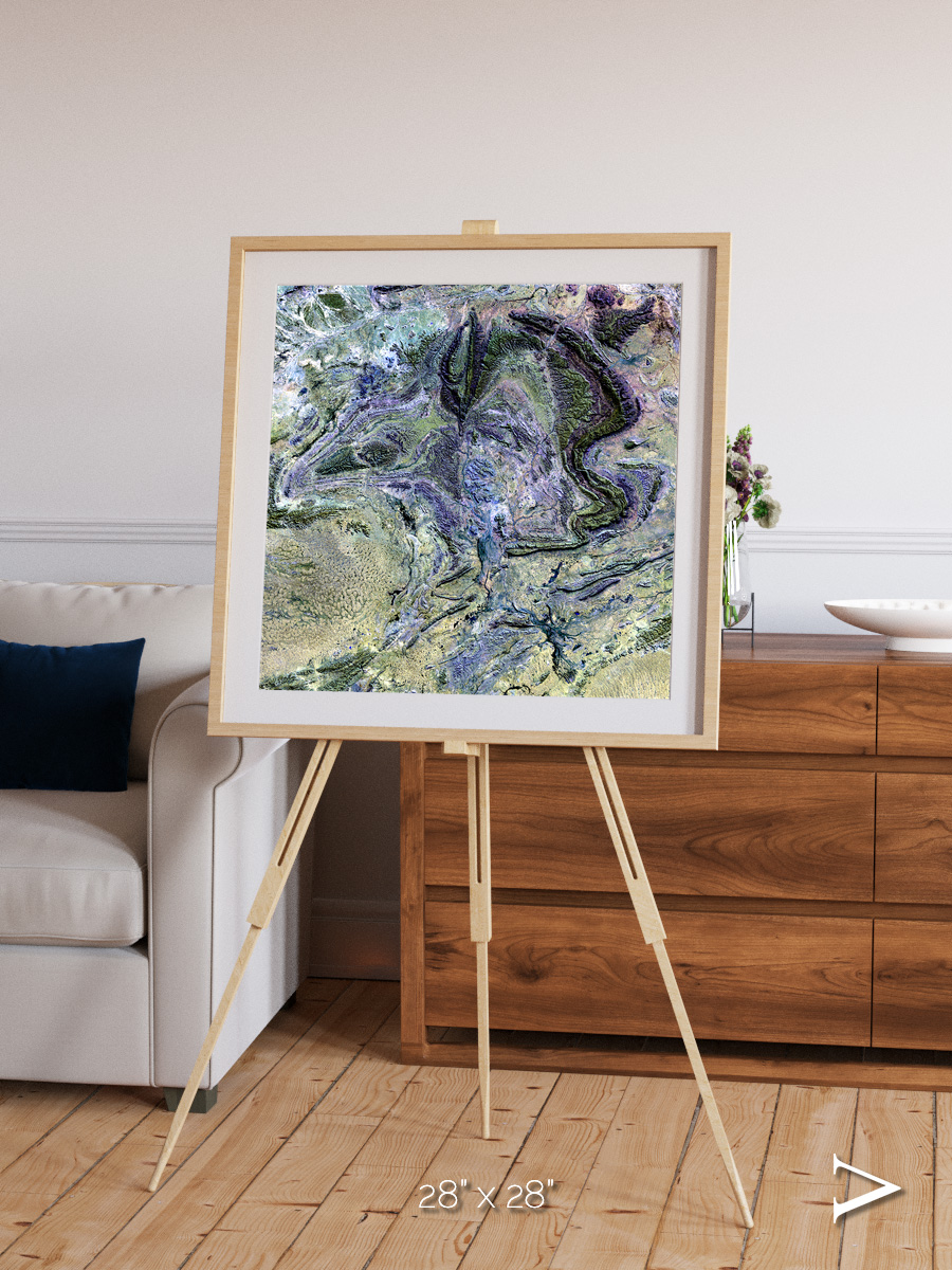 Mountain Textures, MacDonnell Ranges Framed & Mounted Print