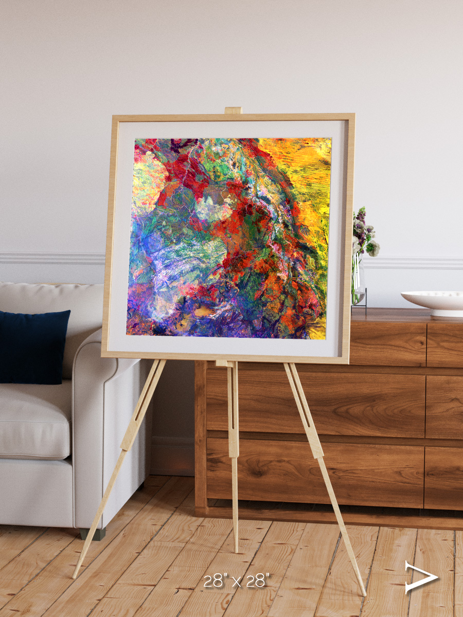 Melted Earth, Great Sandy Desert Framed & Mounted Print