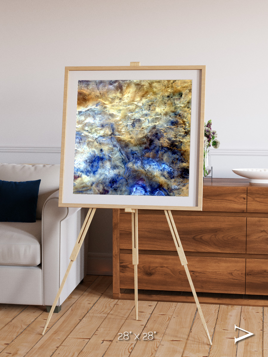 Heat Scars, No Mans Land Framed & Mounted Print