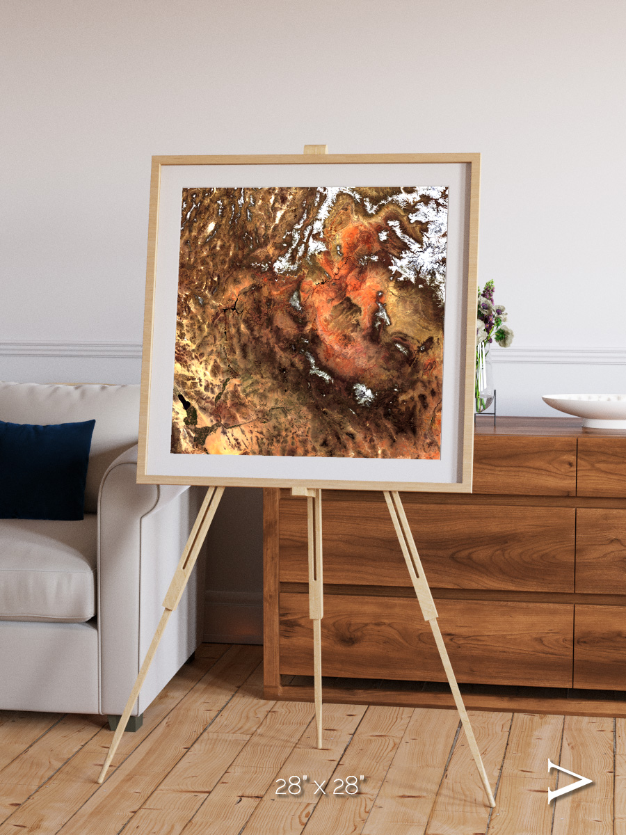 Sunlit Dunes, North America Framed & Mounted Print