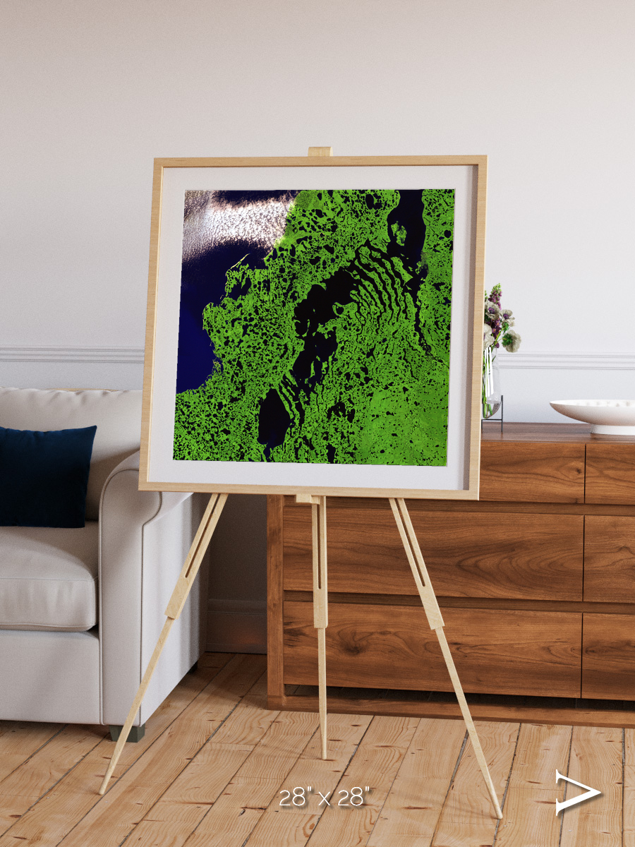 Tundra Reach, Liverpool Bay Framed & Mounted Print