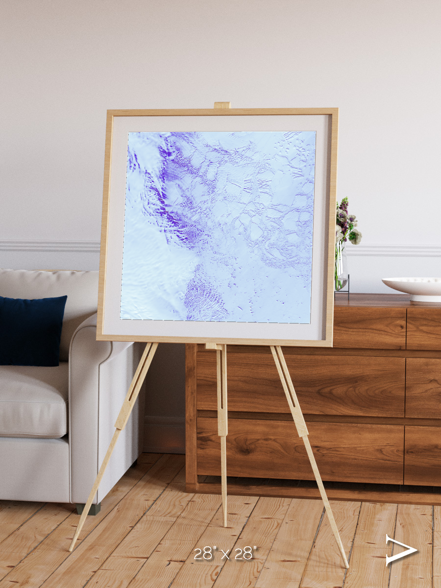 Ice River, Robinson Glacier Framed & Mounted Print