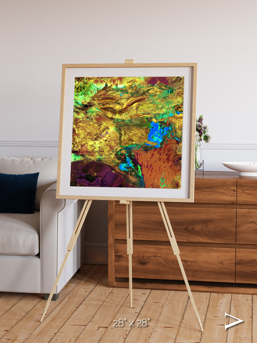 Salt and Storm, Dasht-e Kavir Framed & Mounted Print