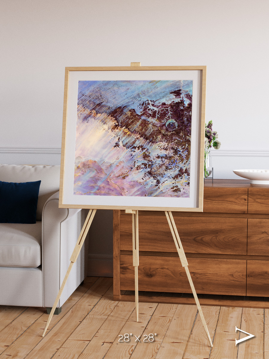 Storm and Stillness, Gweni-Fada Framed & Mounted Print