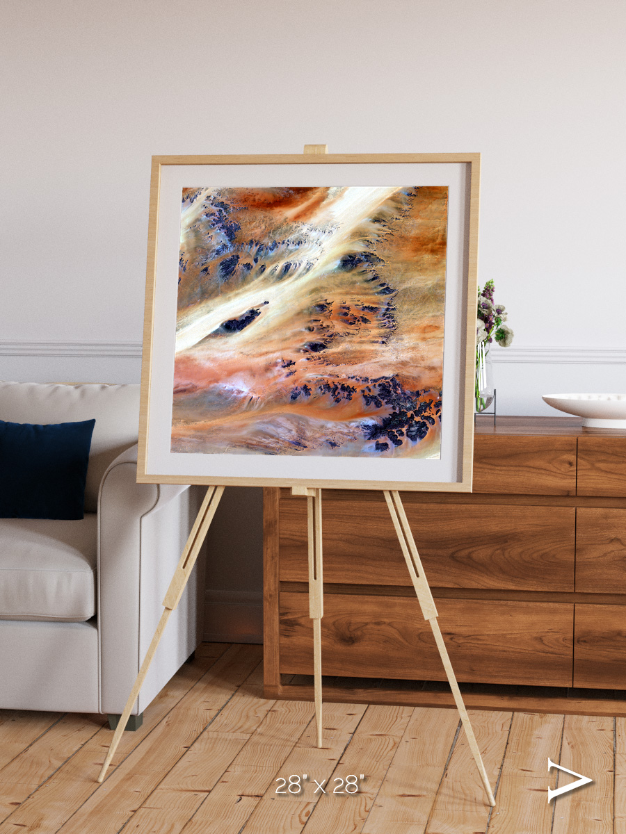 Shifting Dunes, Terkezi Oasis Framed & Mounted Print