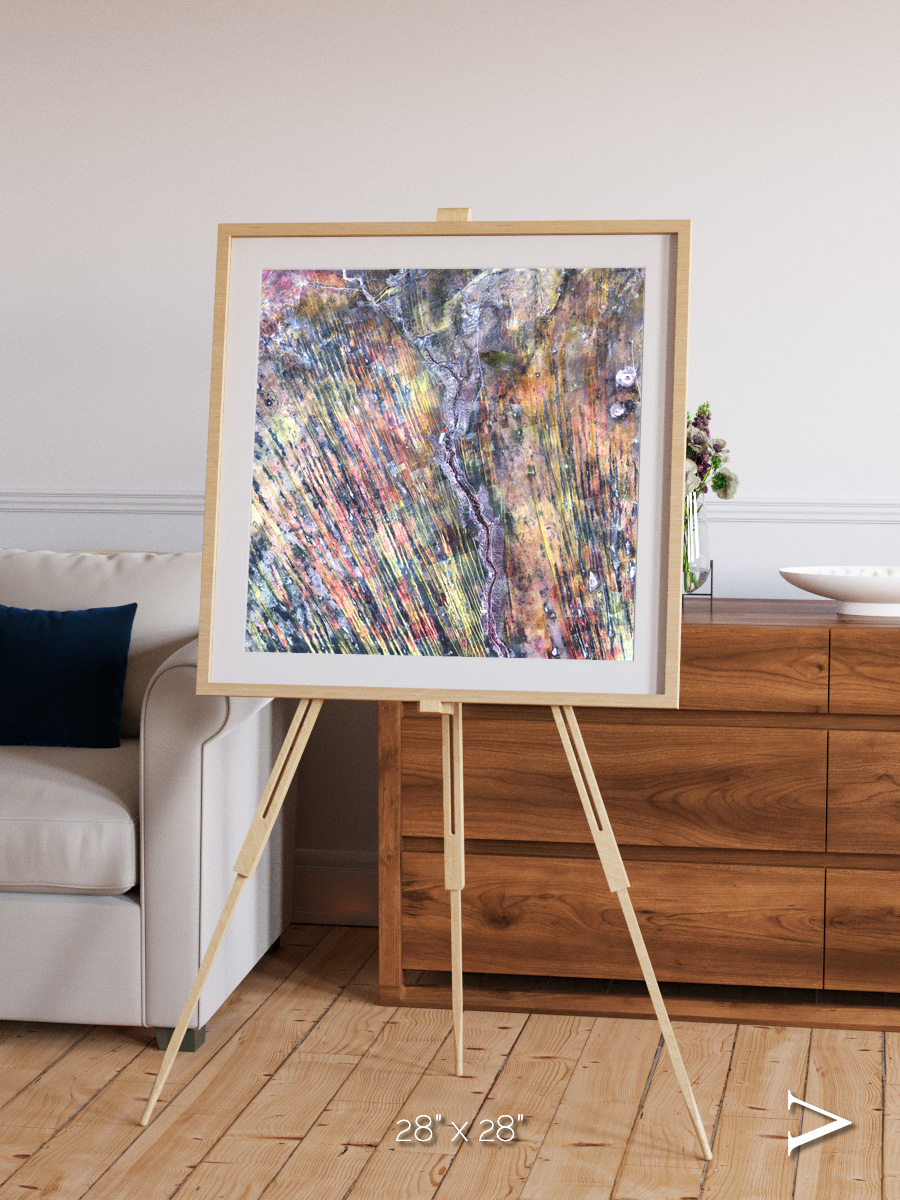 Crevasse Lines, The Optimist Framed & Mounted Print