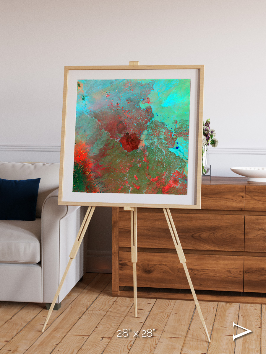 Shifting Dunes, The Syrian Desert Framed & Mounted Print