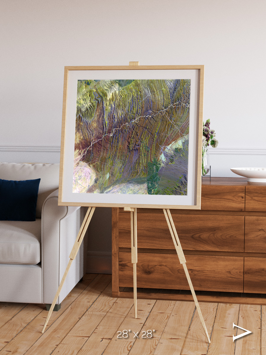 Shifting Dunes, Ugab River Framed & Mounted Print
