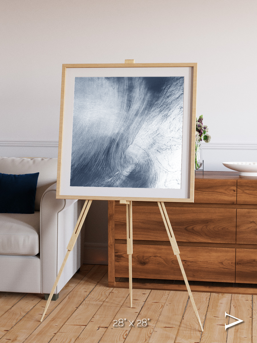 Wind Signatures, Whirlpool Cloud Framed & Mounted Print