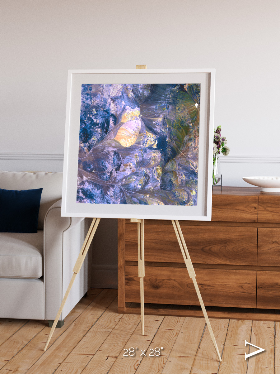 Heat Scars, Andes Framed & Mounted Print