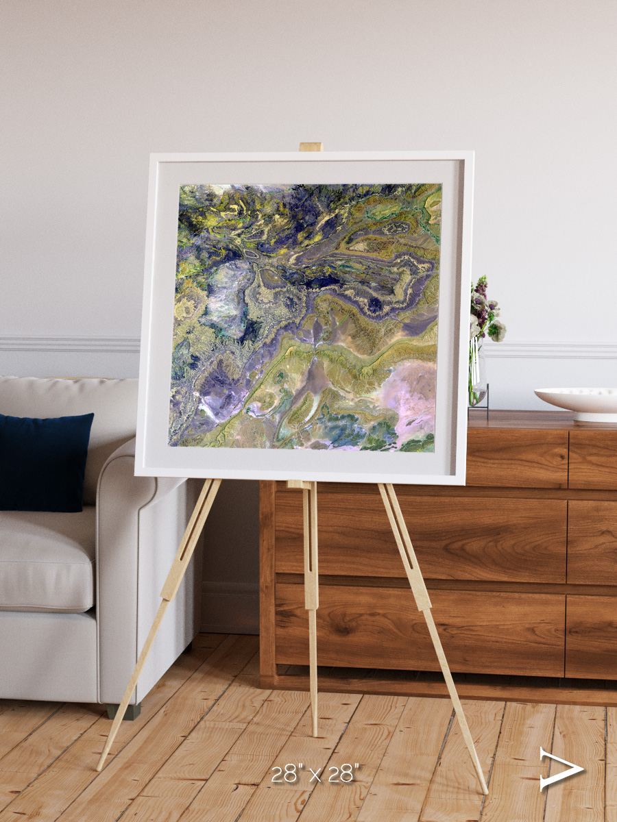 Mineral Horizons, Anti-Atlas Framed & Mounted Print