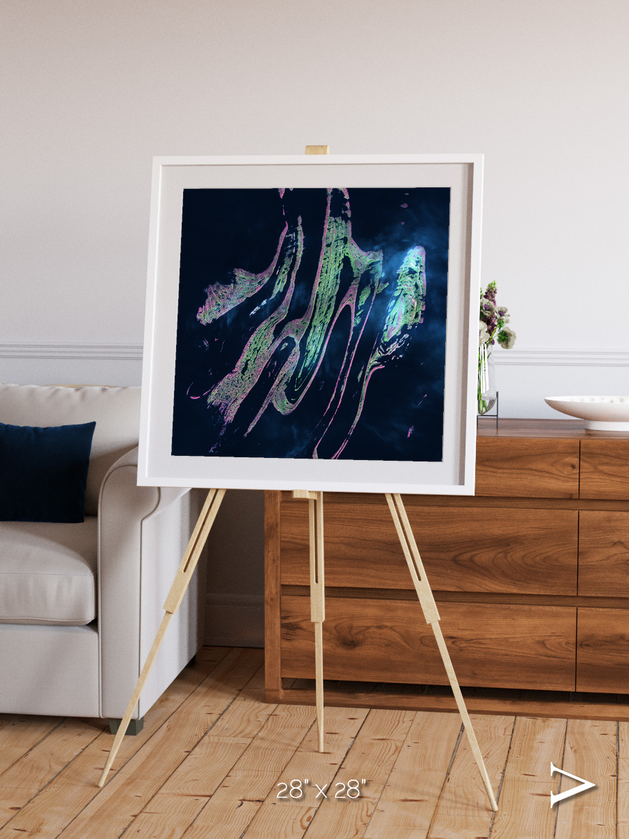 Painted Archipelago, Belcher Islands Framed & Mounted Print