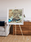 Saline Patterns, Dasht-e Kevir Framed & Mounted Print