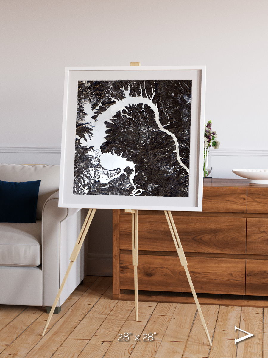 Dragon Lake, Siberia Framed & Mounted Print