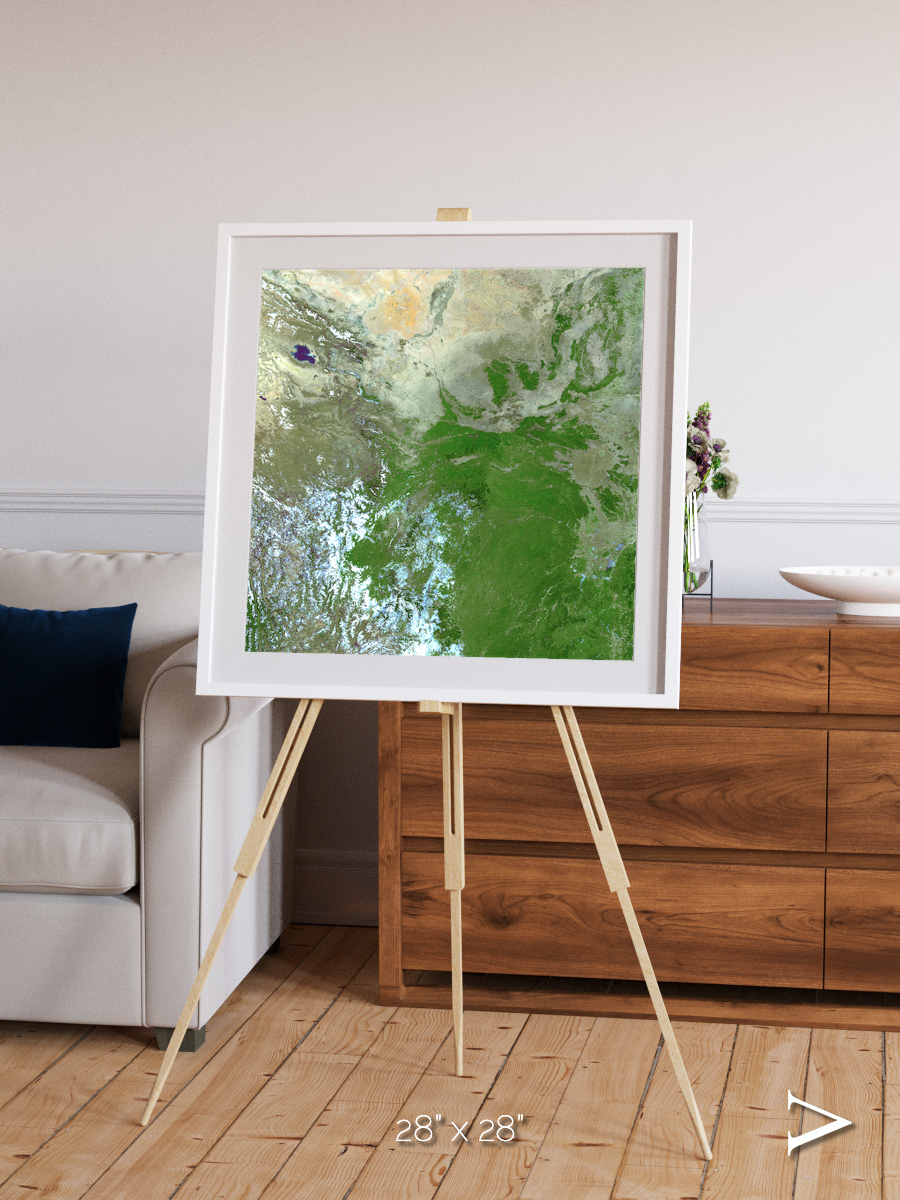 Sea Inlet, Eastern Asia Framed & Mounted Print