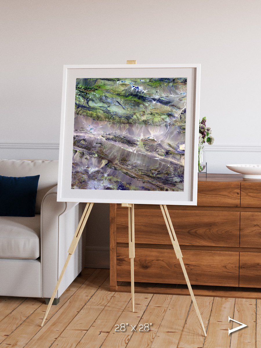 Arid Mosaic, Edrengiyn Nuruu Framed & Mounted Print