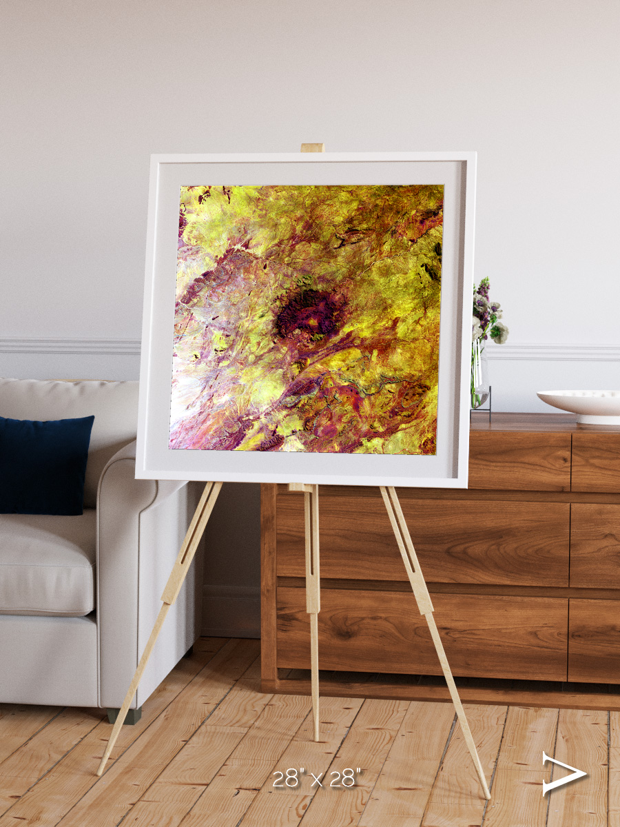Magma Plains, Erongo Massif Framed & Mounted Print