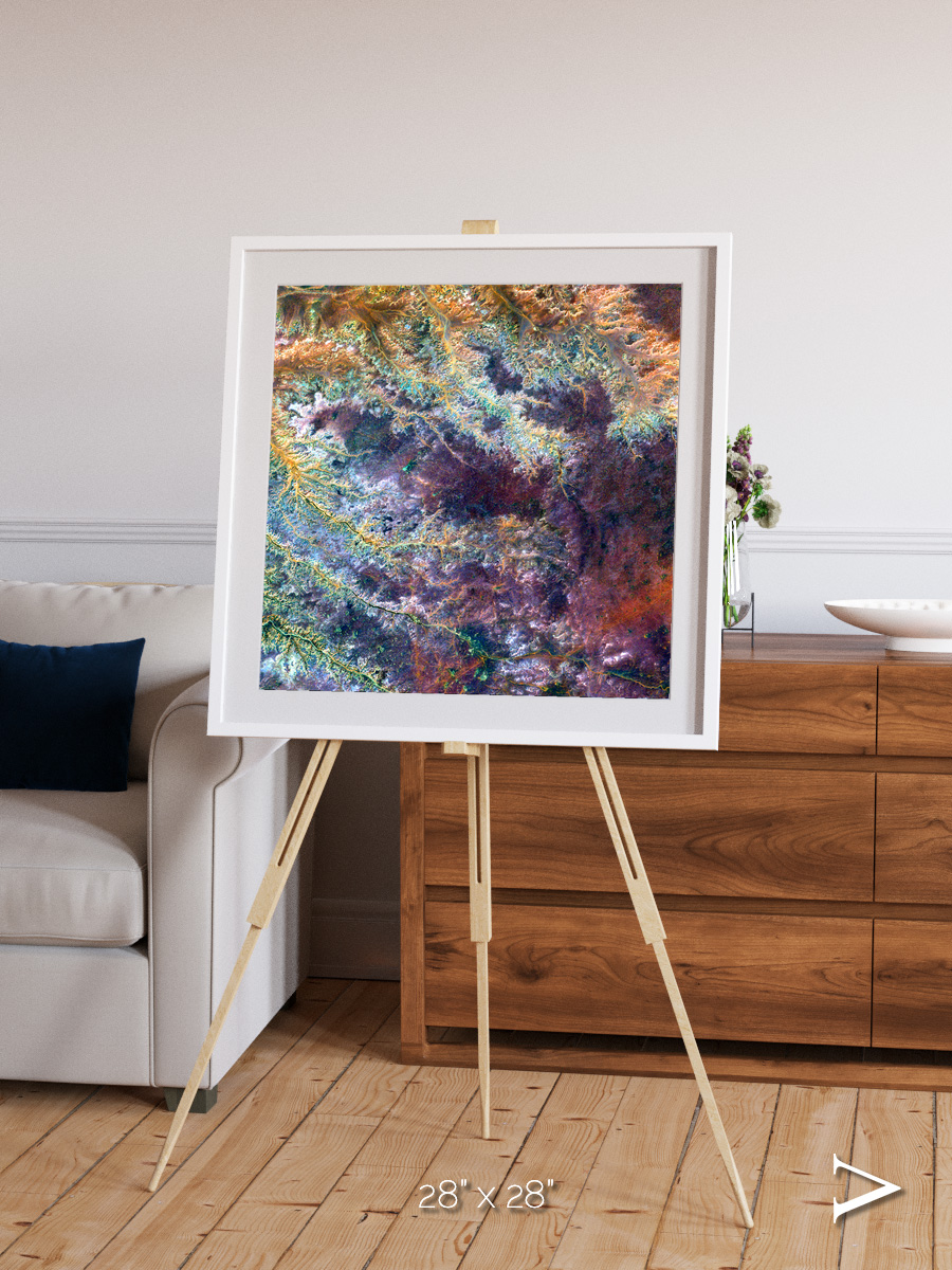 River and Plain, Ghadamis River Framed & Mounted Print