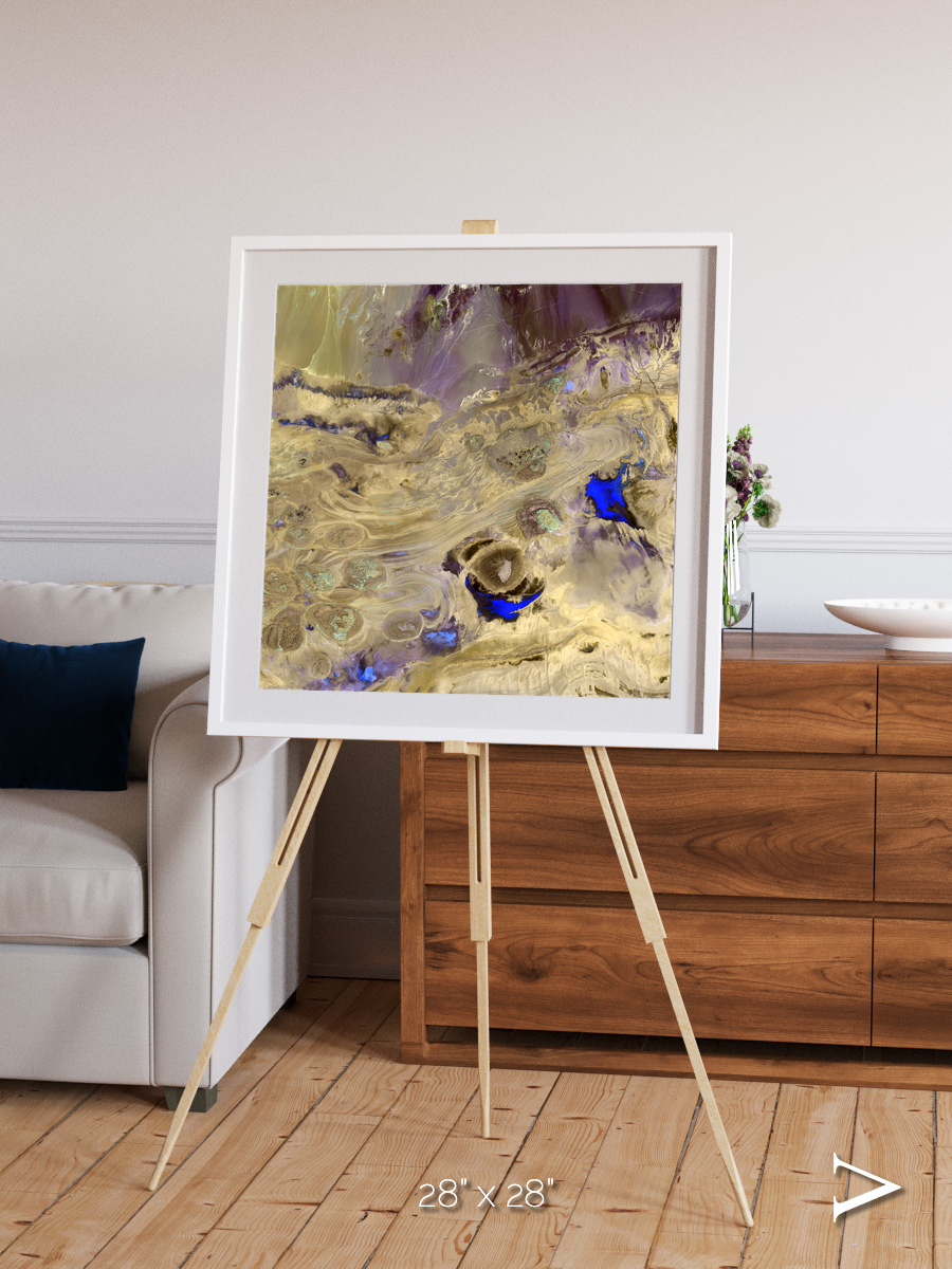 Salt Mirror, Great Salt Desert Framed & Mounted Print
