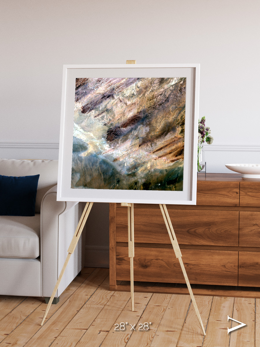 Lava Lines, Impact Framed & Mounted Print