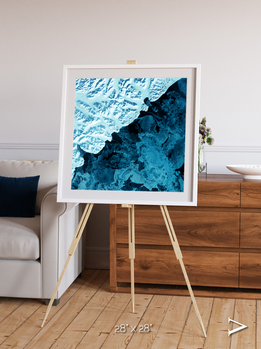 Glacial Passage, Kamchatka Peninsula Framed & Mounted Print