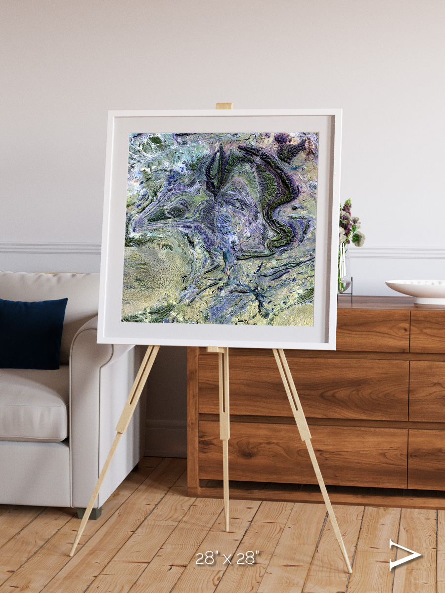 Mountain Textures, MacDonnell Ranges Framed & Mounted Print