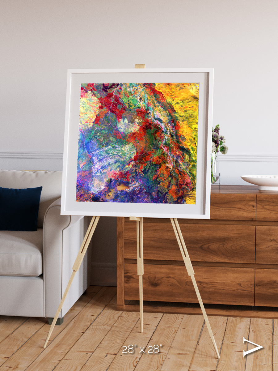 Melted Earth, Great Sandy Desert Framed & Mounted Print