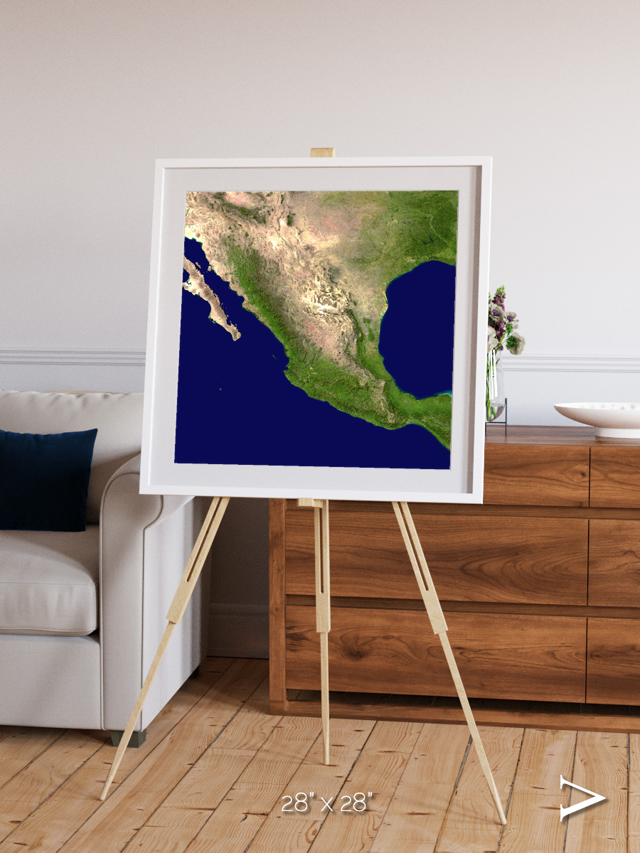 Windwritten Sands, Mexico and Central America Framed & Mounted Print