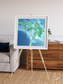 Arid Mosaic, Mississippi River Delta Framed & Mounted Print