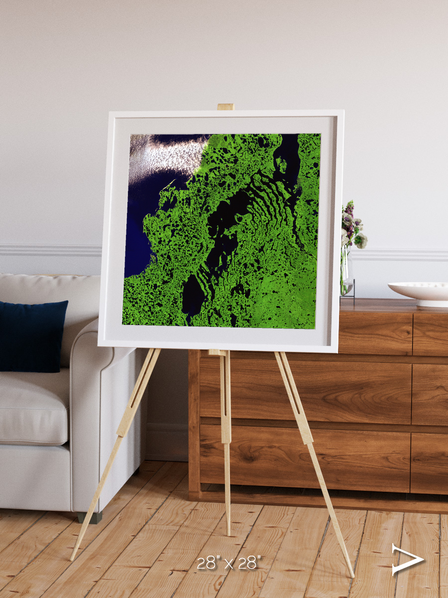 Tundra Reach, Liverpool Bay Framed & Mounted Print