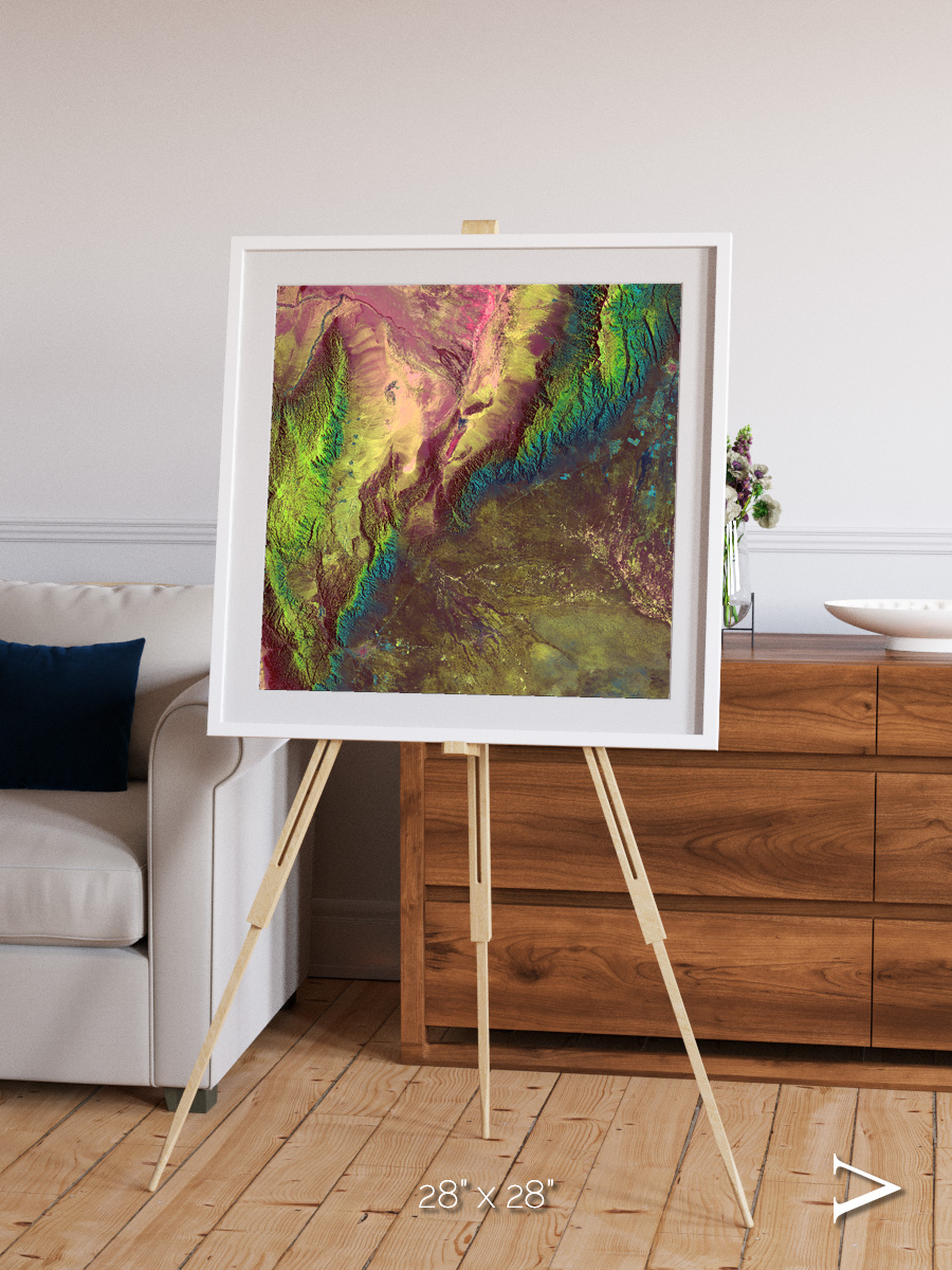 Textured Earth, Sierra de Velasco Framed & Mounted Print
