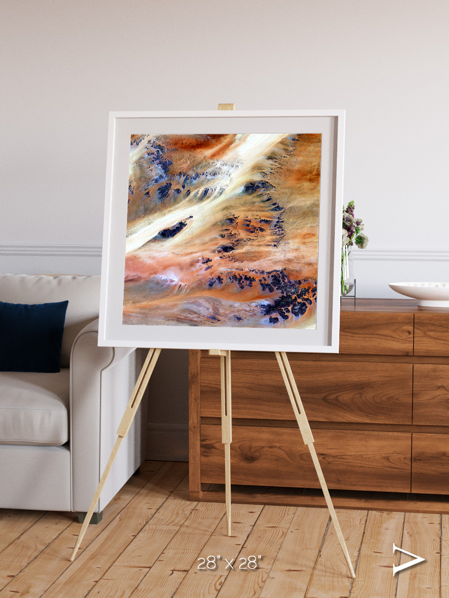 Shifting Dunes, Terkezi Oasis Framed & Mounted Print