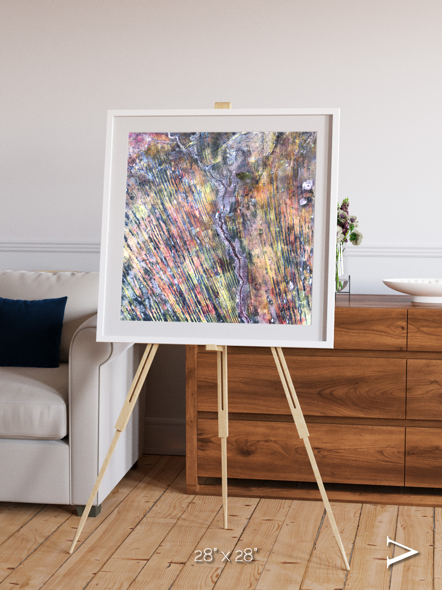 Crevasse Lines, The Optimist Framed & Mounted Print
