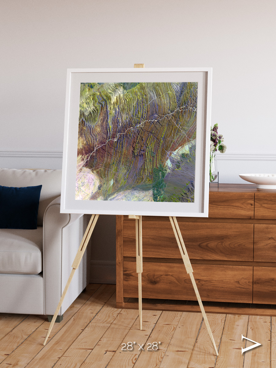 Shifting Dunes, Ugab River Framed & Mounted Print