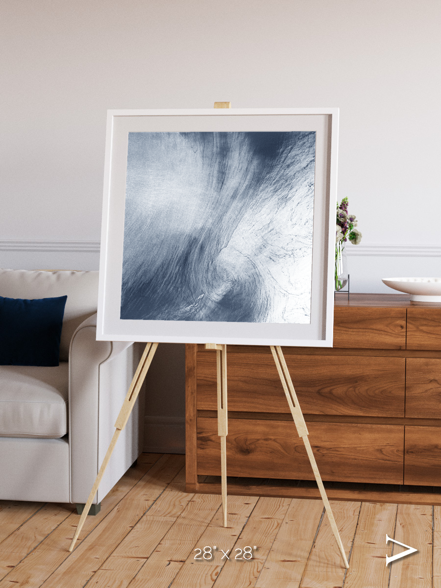Wind Signatures, Whirlpool Cloud Framed & Mounted Print