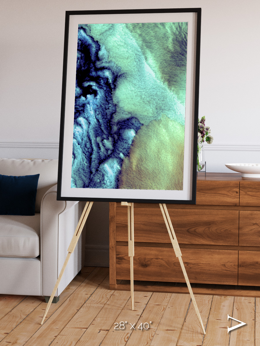 Shifting Skies, Aleutian Islands Framed & Mounted Print