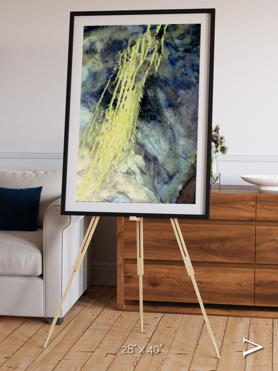 Shifting Sands, Algerian Abstract Framed & Mounted Print