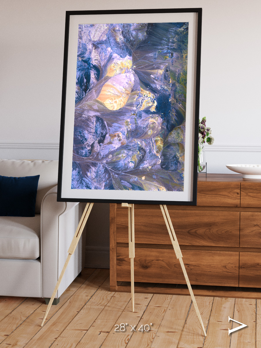 Heat Scars, Andes Framed & Mounted Print