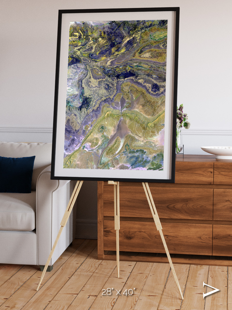 Mineral Horizons, Anti-Atlas Framed & Mounted Print