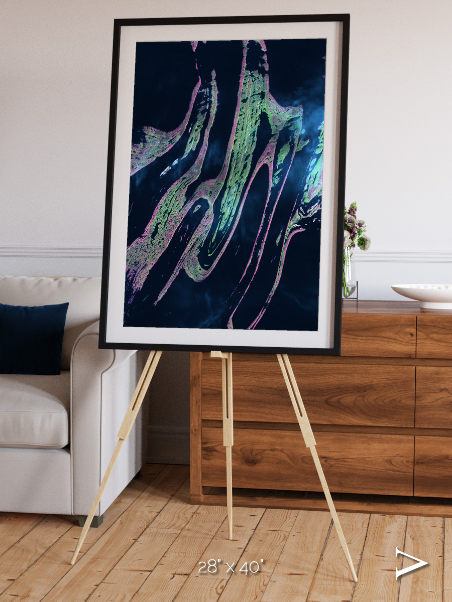 Painted Archipelago, Belcher Islands Framed & Mounted Print