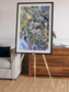 Lava Lines, Chilean Volcanoes Framed & Mounted Print
