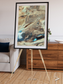 Saline Patterns, Dasht-e Kevir Framed & Mounted Print