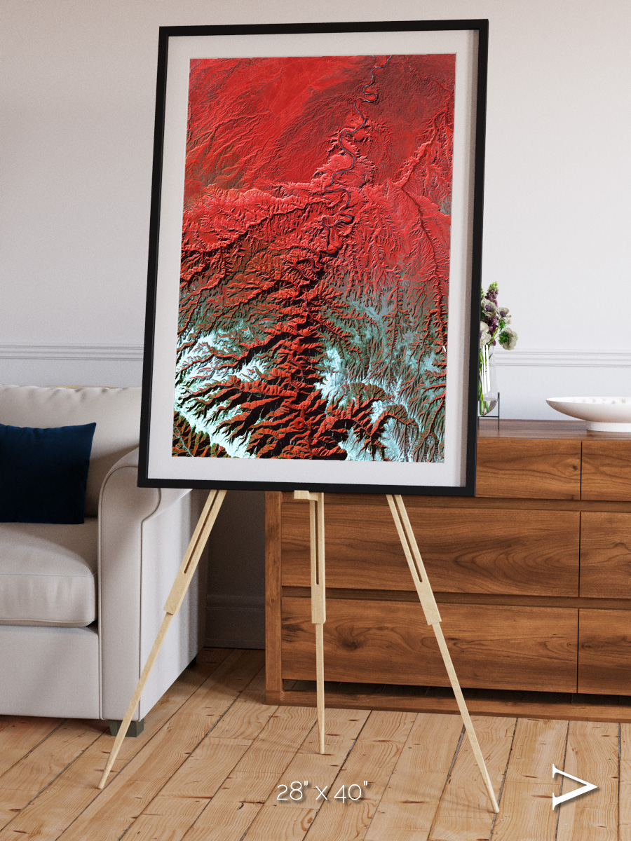 Ice River, Desolation Canyon Framed & Mounted Print