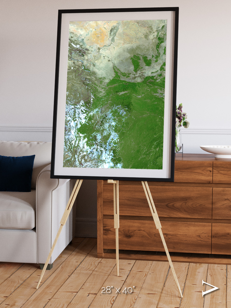 Sea Inlet, Eastern Asia Framed & Mounted Print