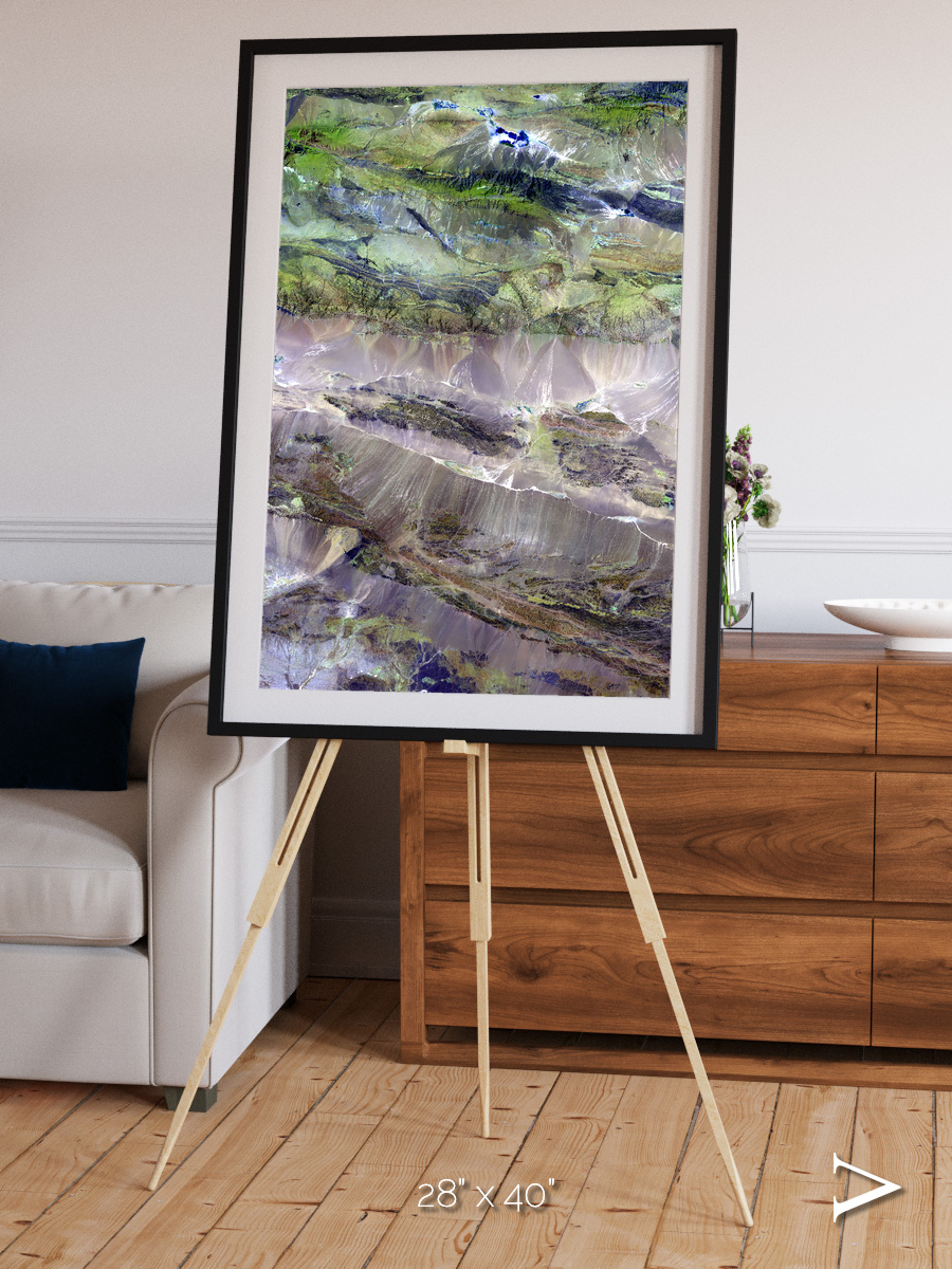 Arid Mosaic, Edrengiyn Nuruu Framed & Mounted Print
