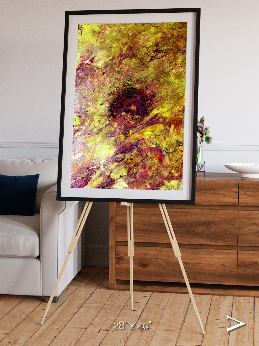 Magma Plains, Erongo Massif Framed & Mounted Print