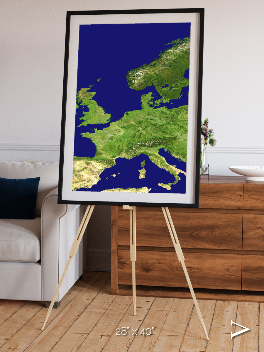 Arctic Outpost, Europe Framed & Mounted Print
