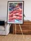 Fractured Earth, Western China Framed & Mounted Print