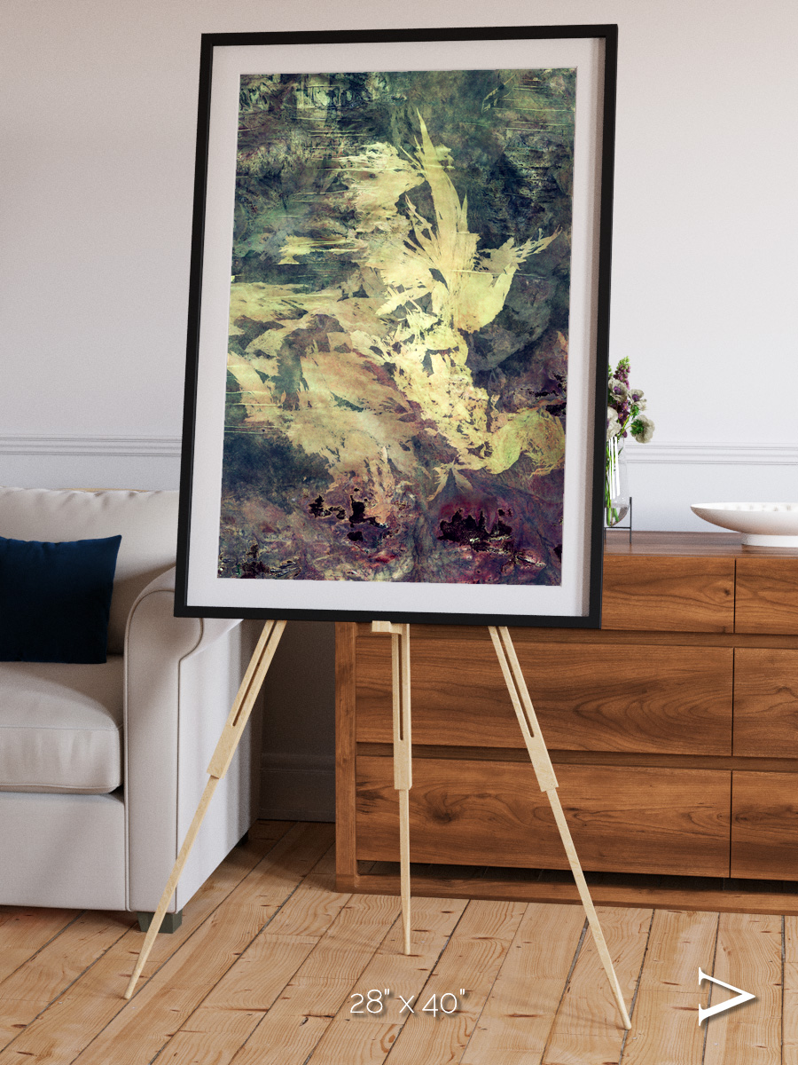 Windwritten Dunes, Great Sandy Scars Framed & Mounted Print
